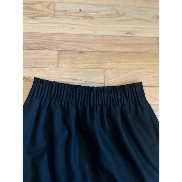 J.Crew Women's 0 Skirt Wool Blend Black Mini Elastic Waist Pockets Closet Staple - Picture 7 of 9